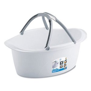 Star plastic <b>basket</b> with handles (60x40x25cm) Assorted PR181A - Product Image 4
