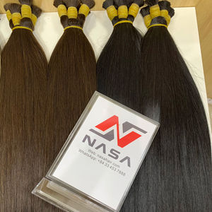 Precio de fábrica Extensión de cabello a granel sin enredos Extensión de cabello humano vietnamita virgen 100% de Nasa Hair - Product Image 1