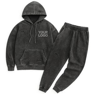 Sudadera con Capucha Estilo Vintage MOV TEXTILE 2026, Lavado Ácido, Felpa Ecológica, Estilo Deportivo, Desgastada por el Sol, Ropa Urbana - Product Image 3