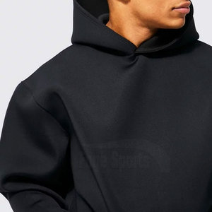Sweats à capuche surdimensionnés en coton pour hommes avec logo personnalisé hiver polaire léger de haute qualité - Product Image 3