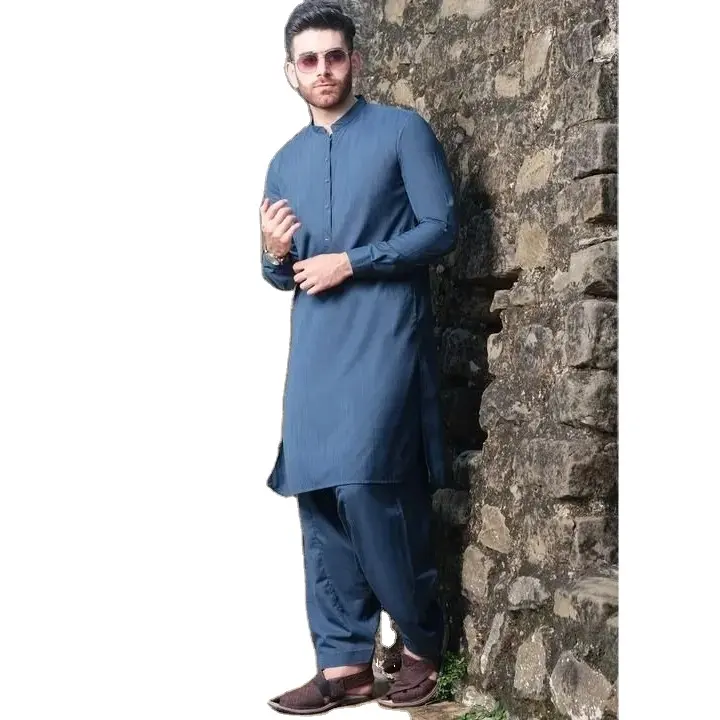 Novos homens kurta shalwar venda quente novo design Tradicional Paquistanês homens shalwar kameez, Shalwar kameez alta qualidade tecido