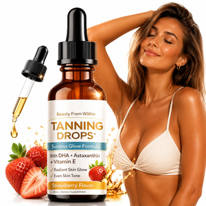 Gouttes autobronzantes liquides à <span class=keywords><strong>boire</strong></span>, formule marque privée, pour adultes, pour un teint naturel et éclatant - Product Image 1