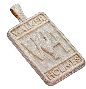 Collar con Colgante de Barra de Latón y Circonita de Moda para Hombre y Mujer - Product Image 2