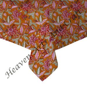 Bloc personnalisé imprimé main bloc imprimé coton tissu carré couverture de table assortiment de conception - Product Image 1