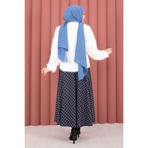 Cardigan en laine à imprimé floral décontracté Vera, couleur écru, avec nœud sur le devant, design long - Product Image 6