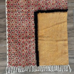 Handmade Printed Indian Block Cotton <b>Rugs</b> Boho Home <b>Rugs</b> for Living Room - Product Image 4
