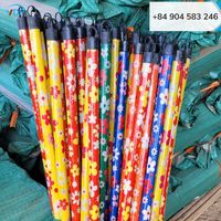 Bâton de balai en bois enduit de PVC de fleur de balai du Vietnam