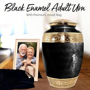 Mosaico de tamaño adulto grande hecho a mano, urna de cremación de vidrio de aluminio, azulejos individuales, entierro aplicado, suministro único para funerales - Product Image 2