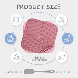 Silicone Pet Feeding Licking Mat Bulk Slow <b>Feeder</b> Pad BPA Free Easy Clean Non Slip Design for Dogs and <b>Cats</b> - Product Image 2