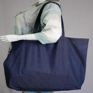 Sac fourre-tout en toile extra-large 100% coton Sac à provisions en toile écologique robuste et polyvalent pour l'épicerie et la plage Logo personnalisable - Product Image 5