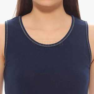 El mejor material transpirable camiseta sin mangas para mujer último diseño con precio al por mayor - Product Image 6