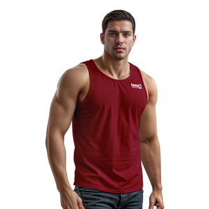 Vente en gros 2025 Débardeur pour hommes 100% coton Séchage rapide Respirant Anti-rétrécissement Écologique Veste de fitness Fabricant OEM ODM - Product Image 2