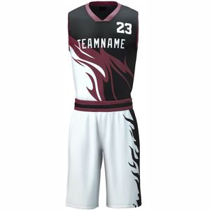 เครื่องแบบบาสเกตบอลน้ำหนักเบาสำหรับผู้ใหญ่เครื่องแบบบาสเก็ตบอลสีพื้น - Product Image 2