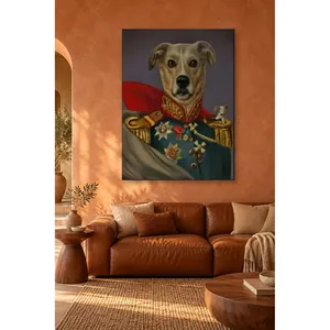 Fida General Dog with Mouse on Shoulder <b>Canvas</b> Print - Product Image 4