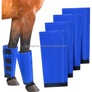 Botas Protectoras de Tela para Caballos de Alta Calidad, Personalizables, Juego de 4 Piezas, Protectores de Patas, Botas Antimoscas para Caballos - Product Image 2