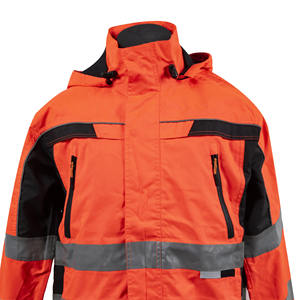 Chubasquero de manga larga reflectante personalizado 2024, Uniforme de Construcción impermeable, superventas, ropa de seguridad - Product Image 3