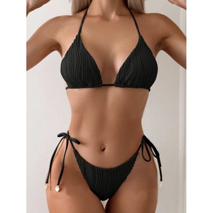 Bikini personnalisé haut de bikini sexy à rayures tigre t-shirt maillots de bain maillots de bain ensembles de bikini pour femmes - Product Image 1
