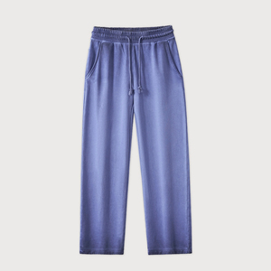 Jogging à jambe ouverte personnalisé de haute qualité pour hommes Pantalon de survêtement évasé 100 coton Ceinture élastique Pantalon de survêtement évasé empilé pour hommes - Product Image 3