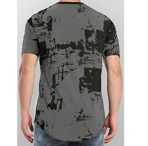 T-shirts pour hommes en polyester/coton tricoté, imprimés à l'écran, élégants et décontractés pour adultes, à bas prix, dernières tendances 2025 - Product Image 5