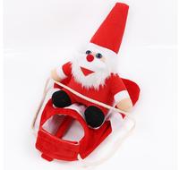 Vêtements pour animaux de compagnie 3D Père Noël amusants pour les fêtes, OEM ODM, respirants, de luxe, ajustables, pour l'hiver, pour chien, chat, chiot
