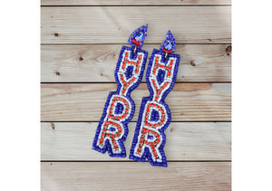 Boucles d'oreilles personnalisées en perles faites à la main Gameday Trendy Professional Luxury Baseball Soccer Basketball Designs Eco-Friendly High - Product Image 5