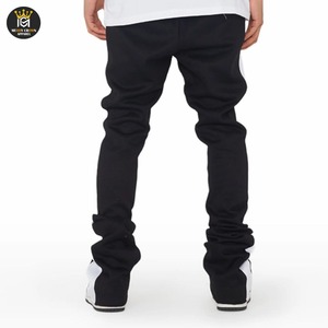 กางเกงวอร์มขาบานด้านข้างของผู้ชายกางเกงแบ็กกี้ทรงหลวมโอเวอร์ไซส์แบบลำลองสำหรับใส่กลางแจ้ง2026โลโก้แบบกำหนดเอง - Product Image 4