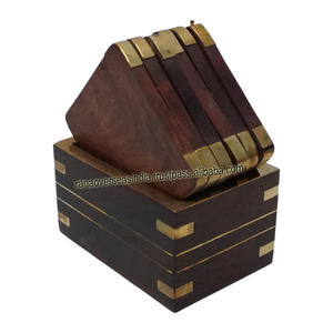 Ensembles de sous-verres carrés personnalisés de qualité supérieure de 4 avec décor de Table basse de support pour la maison de cuisine de barre au meilleur prix - Product Image 5