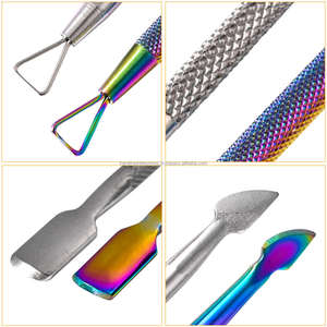 ไม้กดจมูกเล็บสแตนเลสแบบสองด้าน ใช้ซ้ำได้ สำหรับทำความสะอาดเล็บและทาเจลยูวี (แบบผลิตภายใต้แบรนด์ส่วนตัว) - Product Image 6