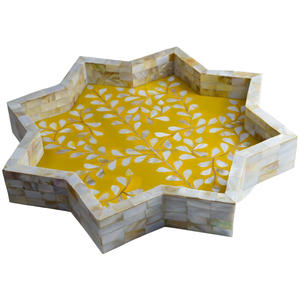 Plateau de service au Design de finition coloré, décoration de la maison, fête, mariage et décor festif - Product Image 1