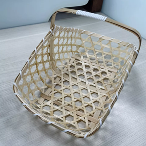 PANIER CADEAU polyvalent en paille de bambou Panier d'emballage de paniers-cadeaux durable et élégant pour l'emballage de cadeaux - Product Image 4