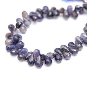 Naturel Iolite Gemstone Lisse Gouttes Forme Gemstone Perle Strand Strand au Gros Meilleur Prix D'usine Acheter En Ligne Grossiste DIY - Product Image 5