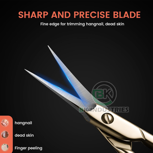 Tijeras para Cutículas de Alta Calidad para Manicura y Pedicura, Tijeras para Cutículas con Cuchilla Afilada para una Eliminación Precisa de las Cutículas - Product Image 3