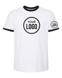 Venta al por mayor logotipo personalizado siguiente nivel 3604 Venta al por mayor Ringer Tee Unisex Camiseta de algodón suave perfecta para impresión y bordado personalizados - Product Image 6