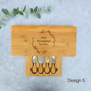 Ensemble classique de planches à fromage et à découper en bois |   Ustensiles de cuisine en bois massif écologiques, durables, faciles à nettoyer, forme rectangulaire - Product Image 6