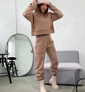 Todo el precio de venta, sudadera con cremallera desgastada, chándales para mujer, conjuntos de joggers, conjunto de pantalones de chándal de dos piezas para mujer, conjunto de chándal para mujer - Product Image 2
