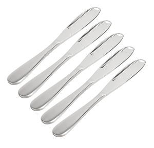 Perfecto Acero inoxidable mantequilla espátula Gadget cuchillo cena postre cuchillo conjunto 4 piezas nuevas artesanías Últimas piezas precio barato - Product Image 4