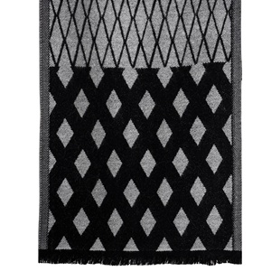 Bufanda ecológica de invierno de algodón 100% de calidad superior tejida para adultos Jacquard largo liso teñido tamaños personalizados bufanda de punto para hombres - Product Image 6