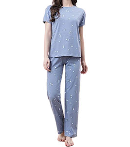 Conjunto de Pijamas para Mujer de Primera Calidad al por Mayor, Nuevo, Estampado Completo, Cómodo para el Día a Día, 100% Algodón Suave y Elástico - Product Image 5