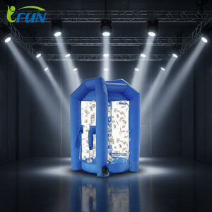 ตู้โชว์เครื่องเป่าเงินแบบพองได้ลูกบาศก์เงินสดผ้าอ๊อกซ์ฟอร์ด - Product Image 1