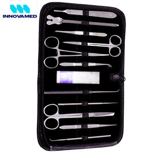 Kit de Disección de Acero Inoxidable de 22 Piezas con Estuche, Instrumentos Quirúrgicos para Estudiantes de Biología y Veterinaria, Uso Hospitalario, OEM Disponible - Product Image 4
