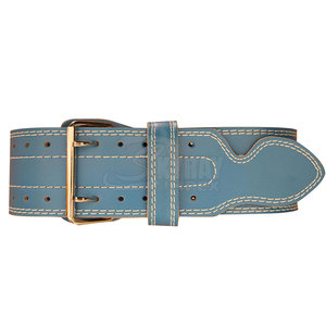 Venta al por mayor de cuero genuino personalizado cinturón de gimnasio cintura protectora ajustable cinturón de cuero de gimnasio personalizado - Product Image 5