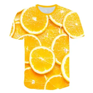 Novelty Fruits Food 3D T Shirt Men Cans of Beer Printed Hip Hop Crewneck Short Sleeve Men Women T-Shirt