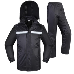 OEM al por mayor de alta calidad de poliéster impermeable chaqueta impermeable reflectante chándal cortavientos - Product Image 2