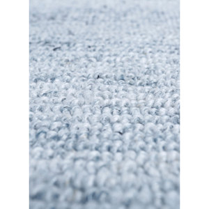 Alfombra de poliéster azul anudada a mano Manifest - Pipl-01, diseño clásico de diamantes a rayas para el hogar, forma rectangular para pasillo, alfombras Jaipur ZA - Product Image 3