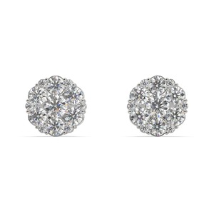 Indian Manufactured Classic Lab Grown Diamond <b>Sterling</b> <b>Silver</b> Cute Style <b>Stud</b> <b>Earrings</b> for Women IGI Certified Gift - Product Image 3