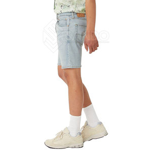 กางเกงยีนส์ขาสั้นเอวกลางผู้ชายผ้าฝ้าย 100% ผลิตตามสั่งขายส่ง OEM รุ่นใหม่ล่าสุด แบรนด์ส่วนตัว ระบายอากาศได้ดี ลายเรียบ สไตล์ลำลอง - Product Image 4