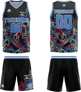 ชุดเครื่องแบบบาสเก็ตบอลของผู้ชายกางเกงขาสั้นฤดูร้อนพิมพ์ลายตามมาตรฐาน bsci - Product Image 3