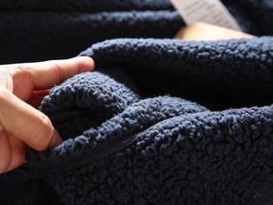 Navy <b>Sherpa</b> Bonded Fleece <b>Jackets</b> for <b>Men</b>, extra Warm Double Fleece <b>Jacket</b> <b>Men</b> for Outdoor - Product Image 6