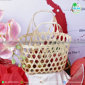 PRODUIT TOP Exportation du Vietnam Organisez votre maison naturellement avec de beaux paniers en bambou fonctionnels - Product Image 3