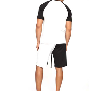 High Quality Summer Knitted Cotton/Polyester Eco-Friendly Quick Dry Breathable Short Sets for Men Custom Logo Streetwear Plus - Product Image 6